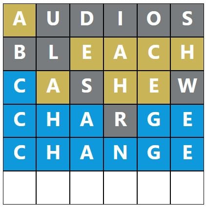 Daily Word Hurdle #1635 Morning Answer - 13th April 2024