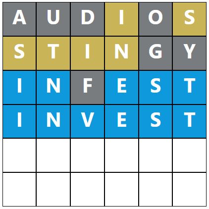 Daily Word Hurdle #1636 Afternoon Answer - 13th April 2024