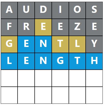 Daily Word Hurdle #1640 Afternoon Answer - 15th April 2024