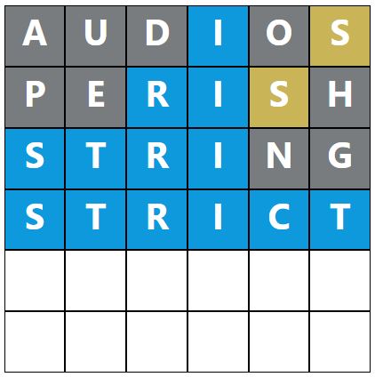 Daily Word Hurdle #1642 Afternoon Answer - 16th April 2024