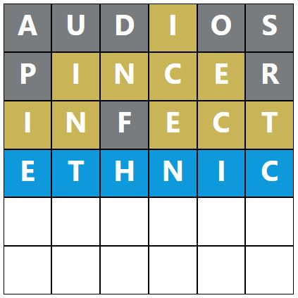 Daily Word Hurdle #1646 Afternoon Answer - 18th April 2024