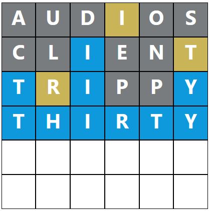 Daily Word Hurdle #1647 Morning Answer - 19th April 2024