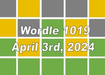 Daily Wordle 1019 - 3rd April 2024