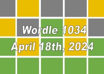 Daily Wordle 1034 - 18th April 2024