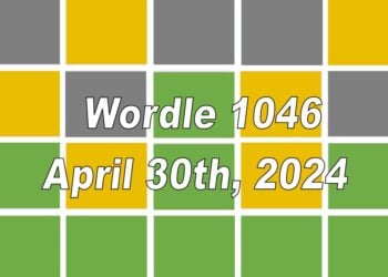 Daily Wordle 1046 - 30th April 2024