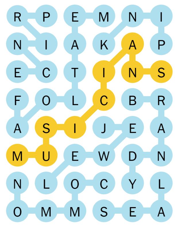 NYT Strands 57 Completed Puzzle - 29th April 2024