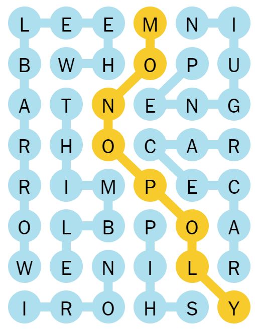NYT Strands 59 Completed Puzzle - 1st May 2024