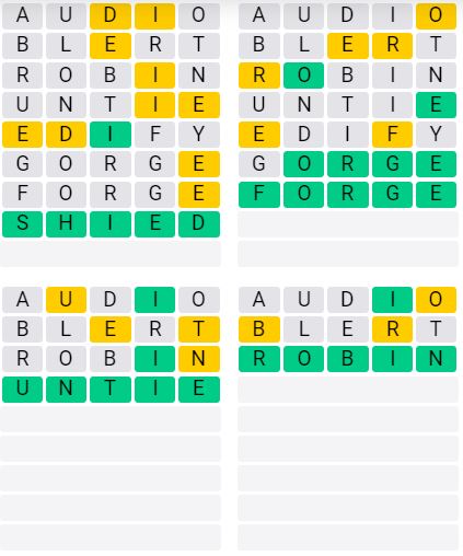 Weekly Quordle 43 Answer - April 15th - 21st 2024