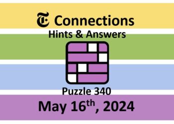 Daily NYT Connections 340 Answers - May 16th 2024