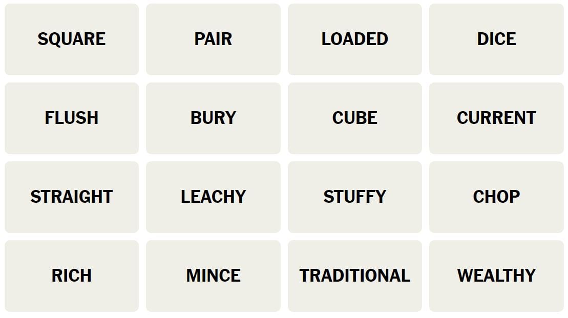 Daily NYT Connections 343 Puzzle - 19th May 2024