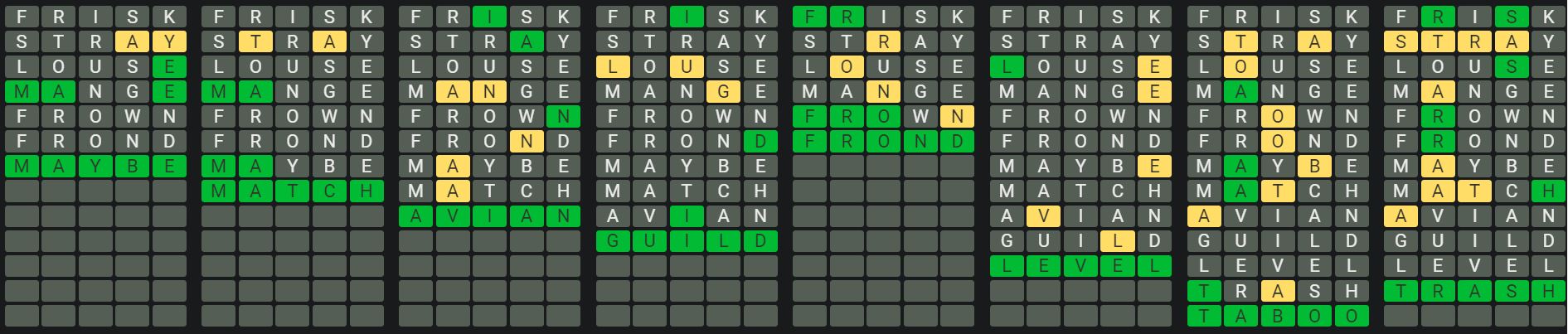 Daily Octordle 829 Rescue Answer - May 2nd 2024