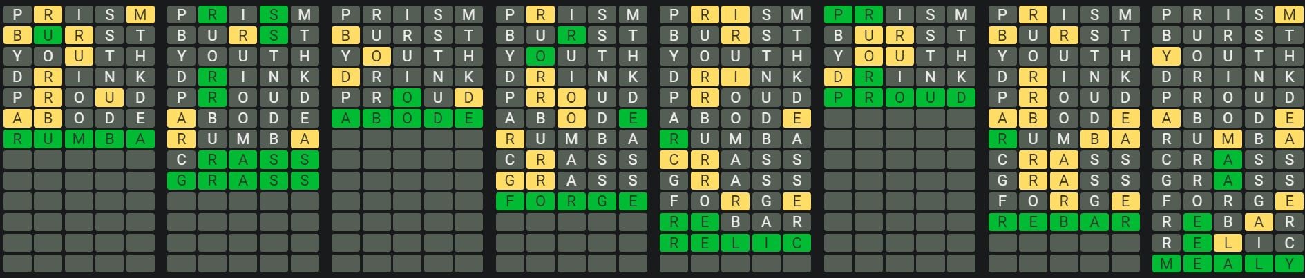 Daily Octordle 832 Rescue Answer - May 5th 2024