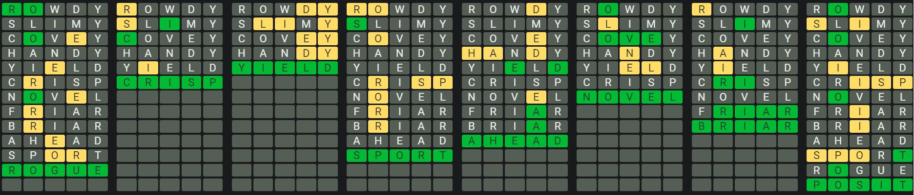 Daily Octordle 833 Rescue Answer - May 6th 2024