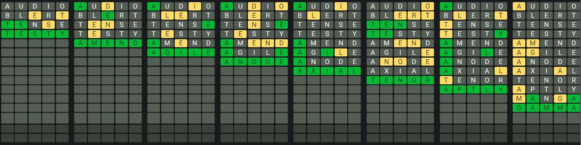 Daily Octordle 834 Sequence Answer - May 7th 2024