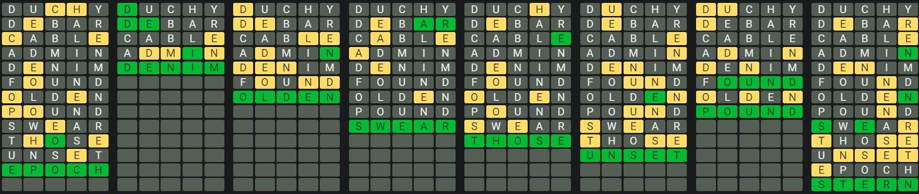 Daily Octordle 836 Rescue Answer - May 9th 2024
