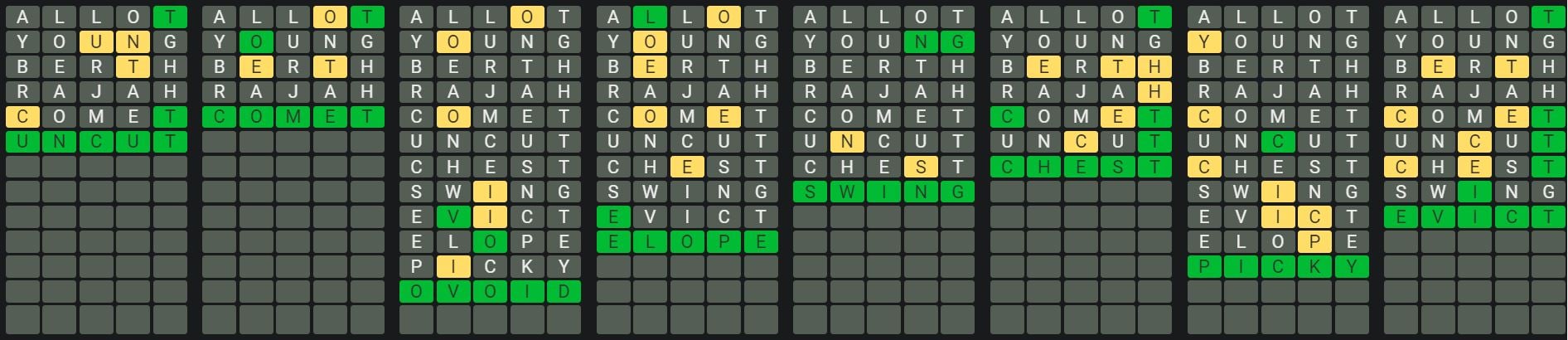 Daily Octordle 838 Rescue Answer - May 11th 2024