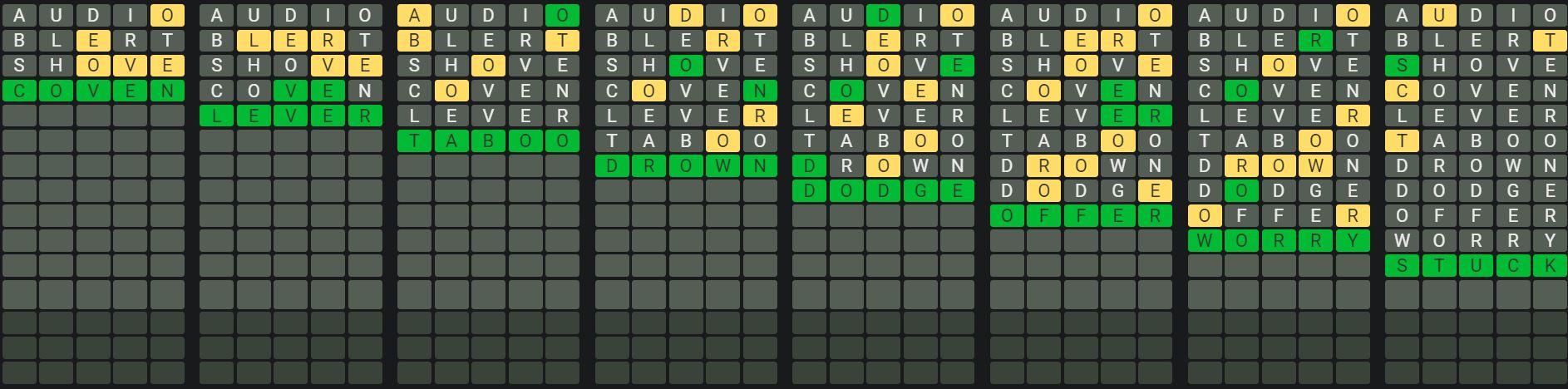 Daily Octordle 839 Sequence Answer - May 12th 2024