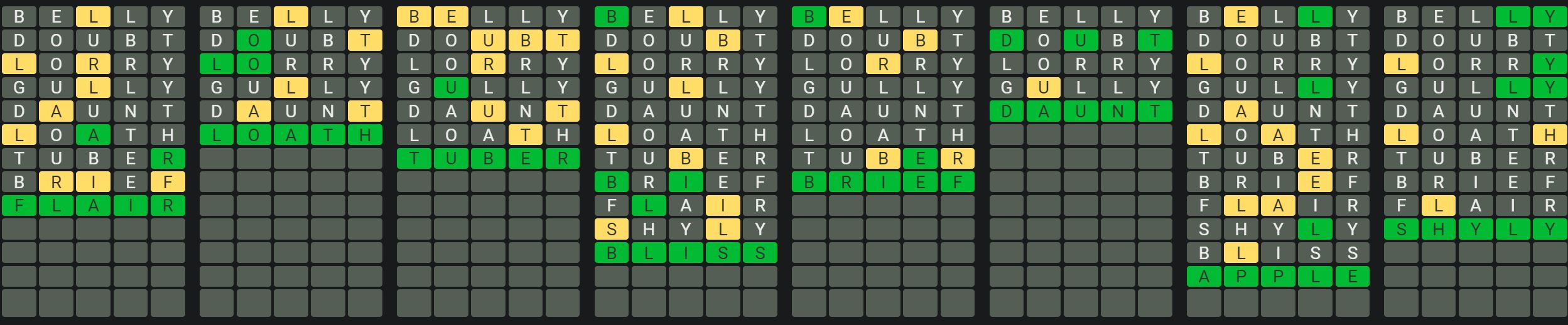 Daily Octordle 840 Rescue Answer - May 13th 2024