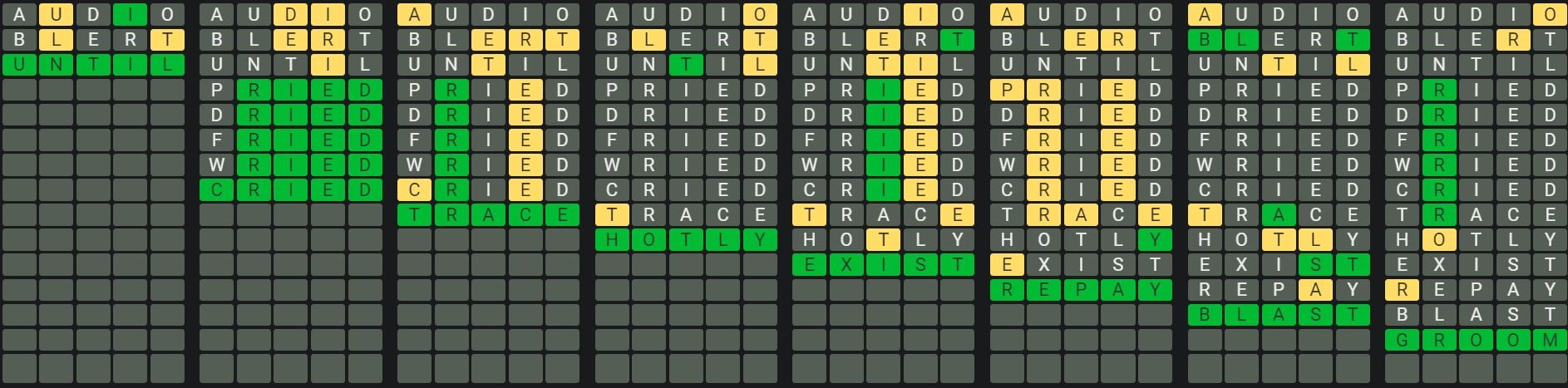Daily Octordle 841 Sequence Answer - May 14th 2024