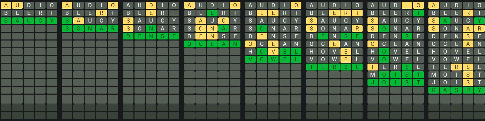 Daily Octordle 846 Sequence Answer - May 19th 2024