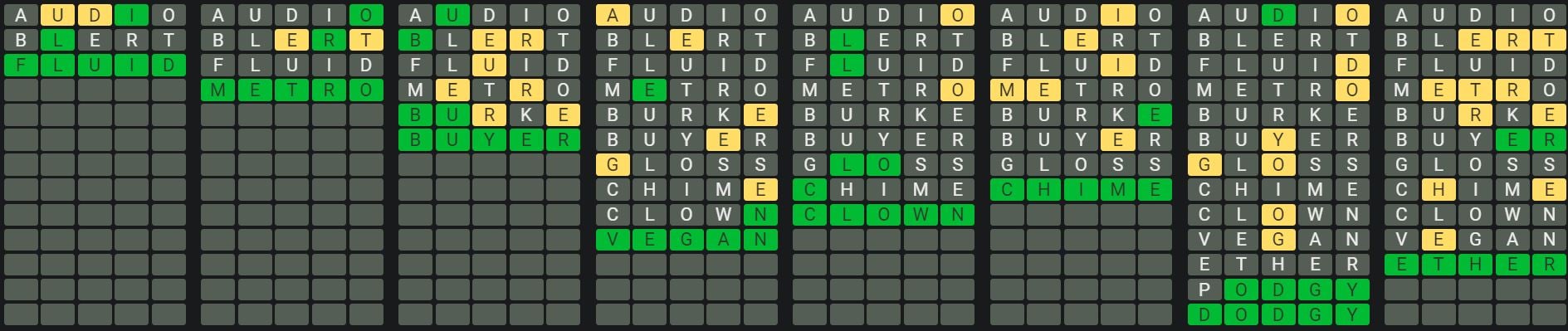 Daily Octordle Answer 831 - May 4th 2024