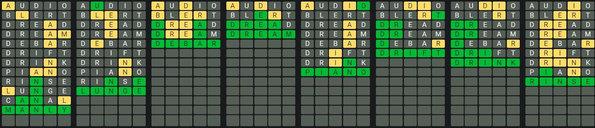 Daily Octordle Answer 839 - May 12th 2024