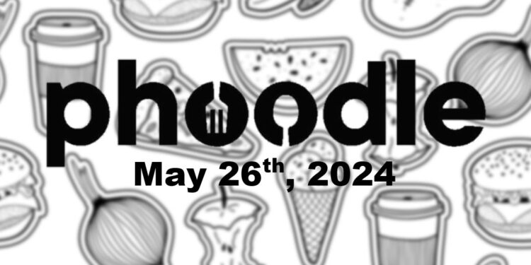 Daily Phoodle - 26th May 2024