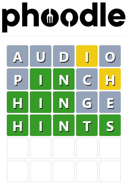 Daily Phoodle Answer 730 - 7th May 2024