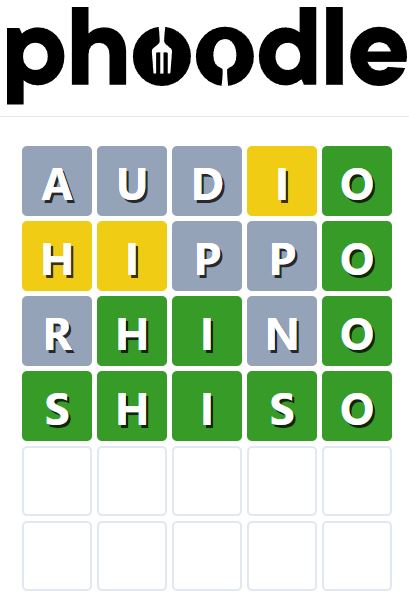 Daily Phoodle Answer 746 - 23rd May 2024