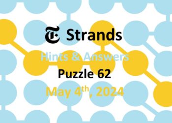 Daily Strands 62 Answers Today - 4th May 2024