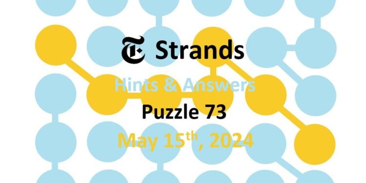 Daily Strands 73 Answers Today - 15th May 2024