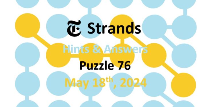 Daily Strands 76 Answers Today - 18th May 2024