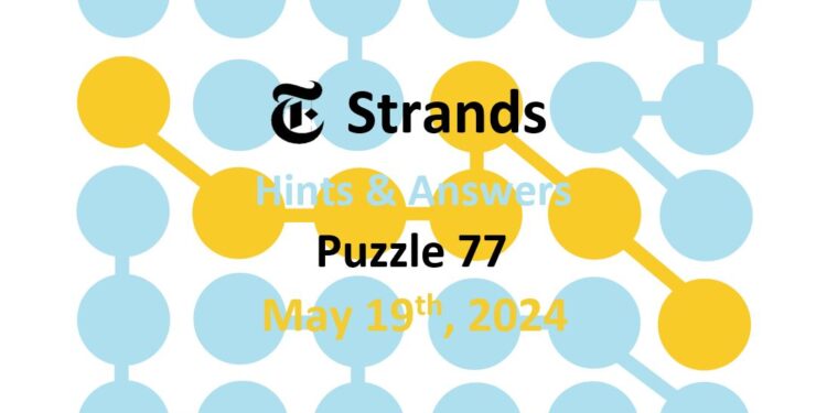 Daily Strands 77 Answers Today - 19th May 2024
