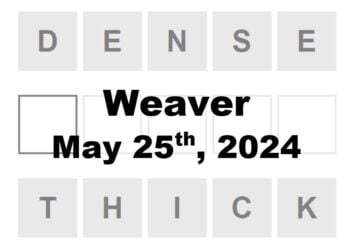 Daily Weaver Answers - 25th May 2024