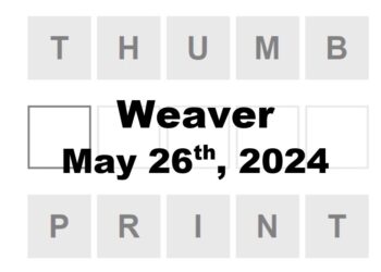Daily Weaver Answers - 26th May 2024