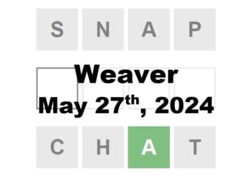 Today’s ‘Weaver’ Answer: May 27th 2024 Hints and Solution
