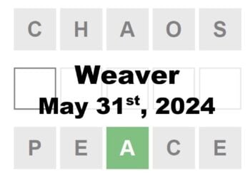 Daily Weaver Answers - 31st May 2024