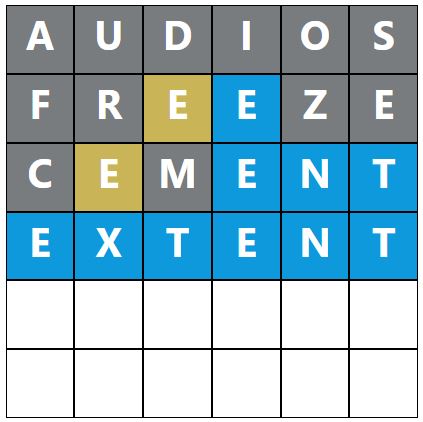Daily Word Hurdle #1678 Afternoon Answer - 4th May 2024