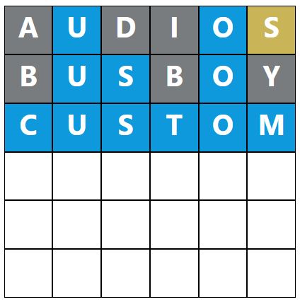 Daily Word Hurdle #1679 Morning Answer - 5th May 2024