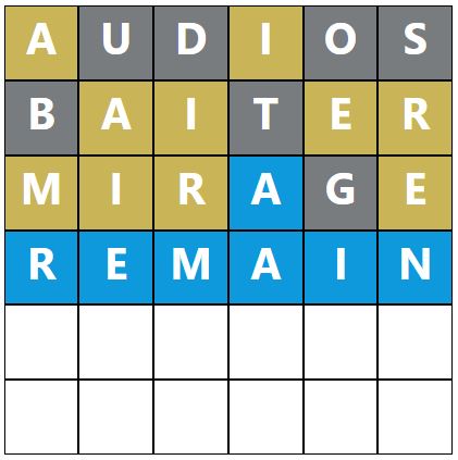 Daily Word Hurdle #1698 Afternoon Answer - 14th May 2024