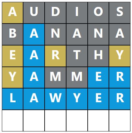Daily Word Hurdle #1704 Afternoon Answer - 17th May 2024