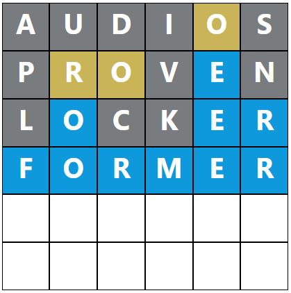 Daily Word Hurdle #1716 Afternoon Answer - 23rd May 2024