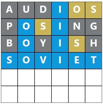 Daily Word Hurdle #1720 Afternoon Answer - 25th May 2024