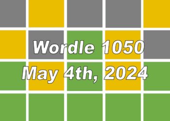 Daily Wordle 1050 - 4th May 2024