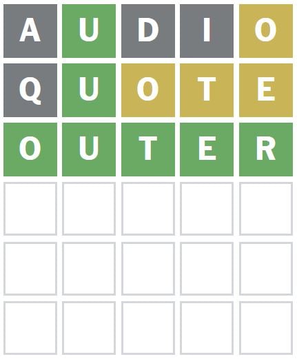Daily Wordle Answer 1058 - 12th May 2024