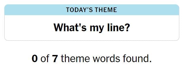 NYT Strands 60 Theme - 2nd May 2024
