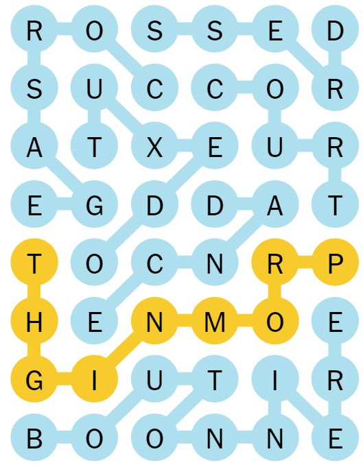 NYT Strands 69 Completed Puzzle - 11th May 2024