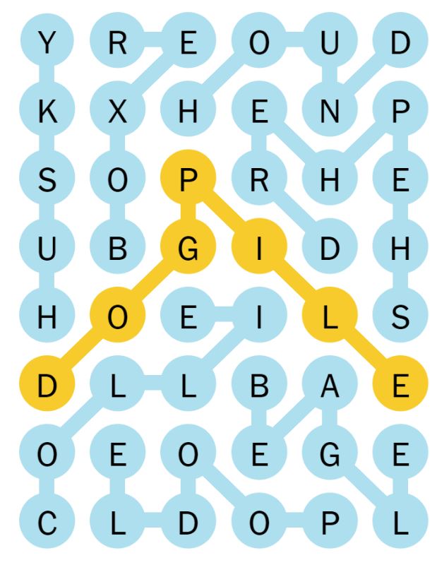 NYT Strands 71 Completed Puzzle - 13th May 2024