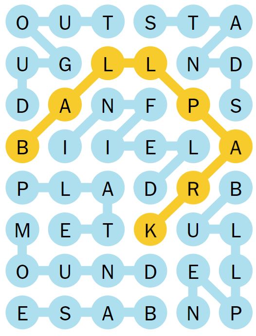 NYT Strands 73 Completed Puzzle - 15th May 2024