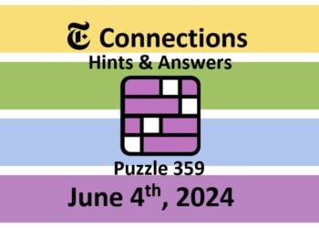 Daily NYT Connections 359 Answers - June 4th 2024